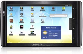 archos 101 internet tablet face home screen