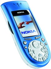 NOKIA 3650 FRONT ANGLE BLUE