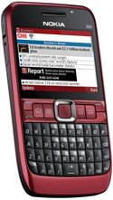 NOKIA E63 FRONT ANGLED RED