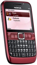 NOKIA E63 FRONT ANGLED RED 2