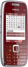 NOKIA E75 FRONT ANGLED RED