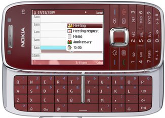 NOKIA E75 FRONT OPEN RED
