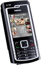NOKIA N72 FRONT ANGLE BLACK