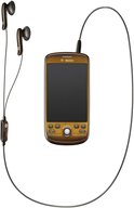 T-MOBILE MYTOUCH 3G FENDER LIMITED EDITION FRONT WITH HEADSET