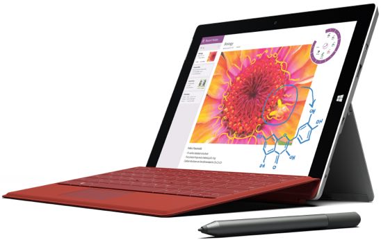 Microsoft Surface 3 Tablet 128GB 1645 Detailed Tech Specs