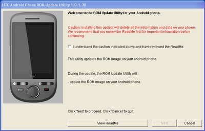 Orange HTC Tattoo ROM Upgrade image image