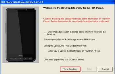 HTC HD2 ROM Upgrade 1.66.405.2 datasheet