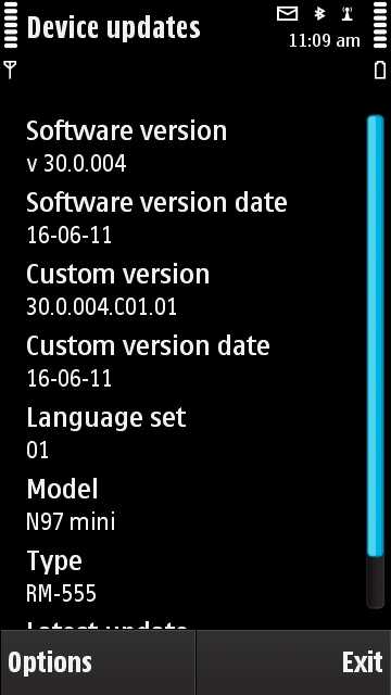 Nokia N97 Mini Firmware V30.0.004