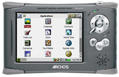 Archos PMA400 30GB Detailed Tech Specs