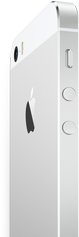 apple iphone 5s silver back right