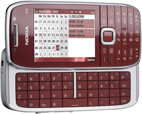 NOKIA E75 FRONT ANGLED OPEN RED 1