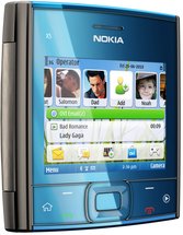 nokia x5-01 blue front right