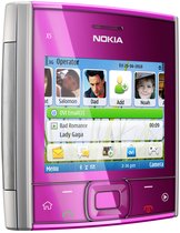 nokia x5-01 pink front right