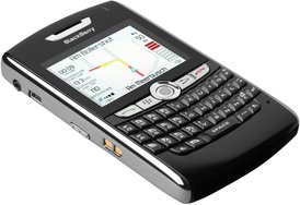 rim blackberry 8800 front angled vodafone