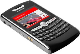 rim blackberry 8800 front angled vodafone 2