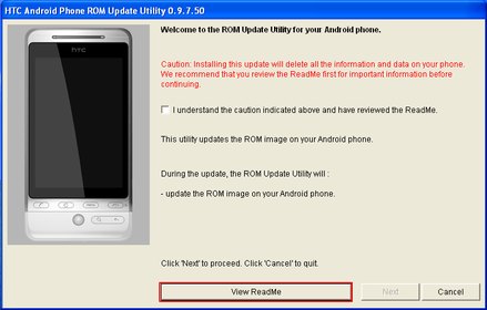 HTC Hero ROM Upgrade 2.73.405.5 datasheet